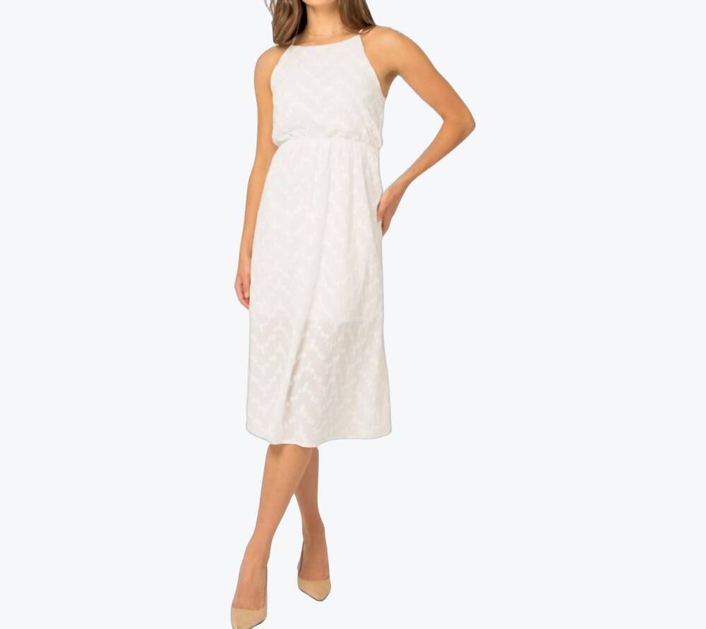 NEW GILLI picture perfect midi dress in white